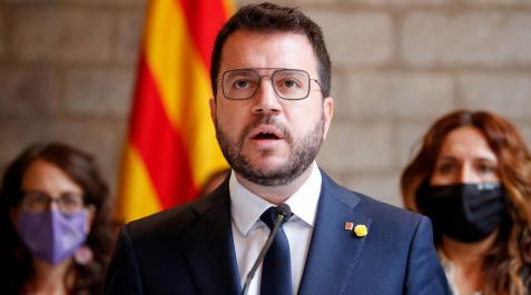 Pere Aragonés El presidente de la Generalitat, Pere Aragonés