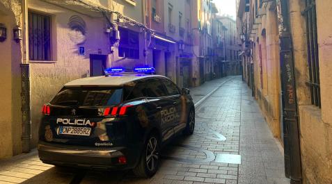 policia nacional Un vehículo de la Policía Nacional