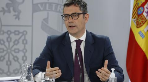félix bolaños Félix Bolaños, durante la rueda de prensa posterior a la reunión del Consejo de Ministros