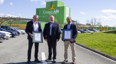 El Grupo AN y Harivasa reciben un certificado de AENOR en España El Grupo AN y Harivasa reciben un certificado de AENOR en España