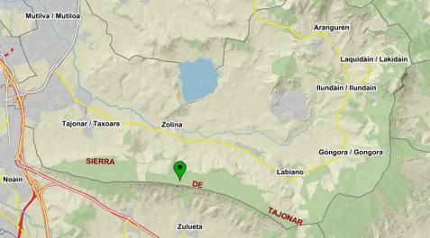 tajonar Lugar del accidente en la sierra de Tajonar