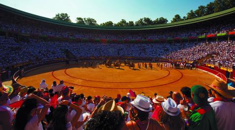 PlazaToros La plaza de Toros, en Sanfermines