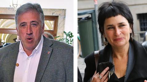Joseba Asiron -izda.-, y Laura Aznal -dhca.-, los nuevos candidatos por EH Bildu Joseba Asiron -izda.-, y Laura Aznal -dhca.-, los nuevos candidatos por EH Bildu