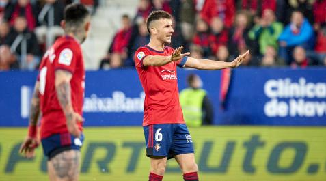 Oier en su último duelo contra el Real Madrid