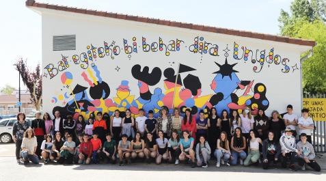 Sanguesa Inauguración del mural por la convivencia este martes en Sangüesa