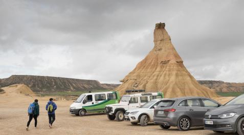 castildetierra-aparcamiento Imagen del cabezo de Castildetierra, en cuyo entorno se construirá el parking de pago de Bardenas