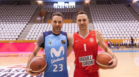 Álex y Txemi Urtasun en Girona antes del partido de este viernes Álex y Txemi Urtasun en Girona antes del partido de este viernes