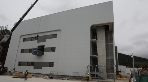 olloki-cinfa-obras Obras de ampliación de las instalaciones de Cinfa en Olloki donde se ha producido el accidente laboral