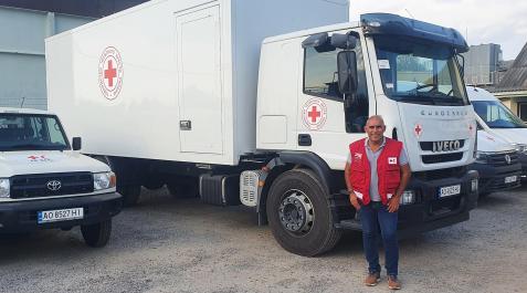 CruzRoja Antonio Carabante, delegado navarro de Cruz Roja Navarra en Ucrania