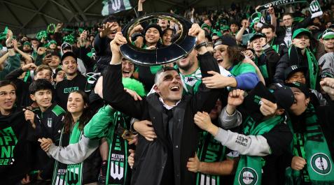 aloisi Aloisi, en las celebraciones del título australiano.
