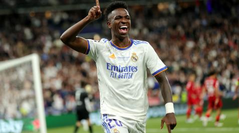 Vinicius celebra el primer gol Vinicius