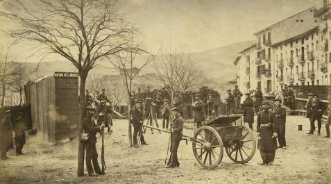 Batería liberal “de la Muerte” durante el asedio de Bilbao de 1874