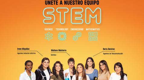 STEM Cartel con la campaña editado por el Gobierno de Navarra