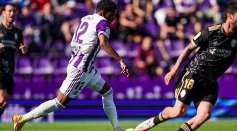 Gonzalo Plata durante un partido esta temporada con el Real Valladolid Gonzalo Plata durante un partido esta temporada con el Real Valladolid
