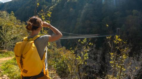 Holtzarte El puente de Holtzarte (Larrau) aparece escondido en la masa forestal de la Selva de Irati, tras pasar la frontera de Navarra y alcanzar la comarca de Pyrenees-Atlantique en Francia