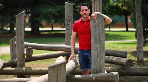 prieto Eduardo Prieto Iglesias, en el lago de Barañáin