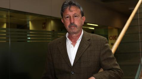 Luis Ordoki, autor de ‘Navarra Milenaria’, momentos antes de la entrevista Luis Ordoki, autor de ‘Navarra Milenaria’, momentos antes de la entrevista