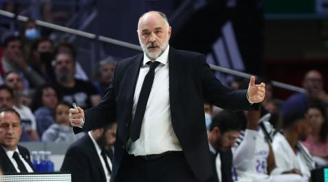 pablo laso Pablo Laso, durante el primer encuentro de cuartos de final de la Liga Endesa ante el Baxi Manresa