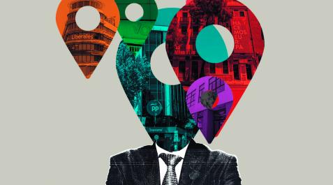 sedes Ilustración con las sedes de los principales partidos políticos