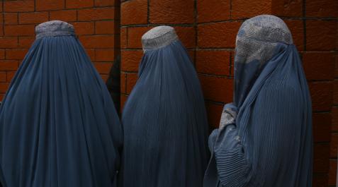 Mujeres con burka en las calles de Kabul Mujeres con burka en las calles de Kabul