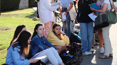 EVAU Fotos del comienzo de las pruebas de la Evaluación de Acceso a la Universidad (EvAU) en la UPNA.