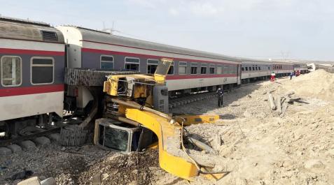 tren descarrilado irán En el suceso han descarrilado tres vagones del ferrocarril