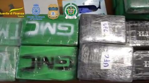 droga italia Parte de la cocaína incautada