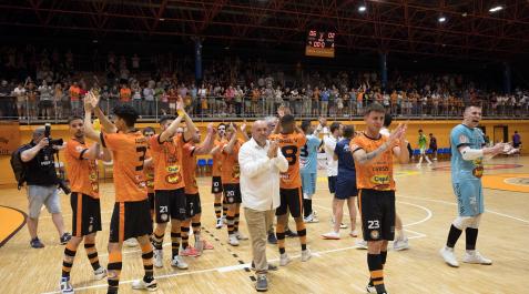 Partido de play off entre el Aspil y el Palma Futsal.