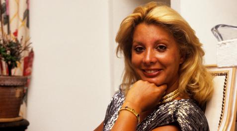 Fotografía de archivo, tomada en Marbella en 1993, de la emblemática empresaria de la noche de Marbella Olivia Valere Fotografía de archivo, tomada en Marbella en 1993, de la emblemática empresaria de la noche de Marbella Olivia Valere