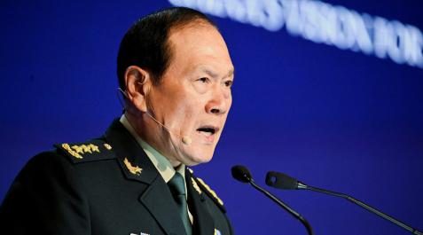 El ministro de Defensa chino, Wei Fenghe El ministro de Defensa chino, Wei Fenghe