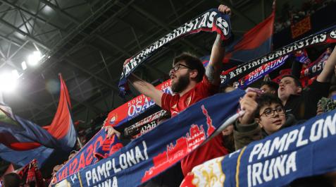Aficionados de Osasuna en El Sadar El Sadar