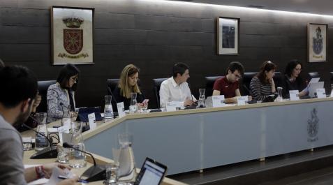 pleno Burlada Imagen de archivo de un pleno de Burlada, donde se debatirá la disolución de los patronatos