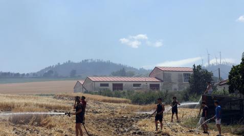 incendio-obanos-legarda-efectos Fotos de los efectos de los incendios en Obanos, Puente la Reina, Legarda, Undiano y Astráin.