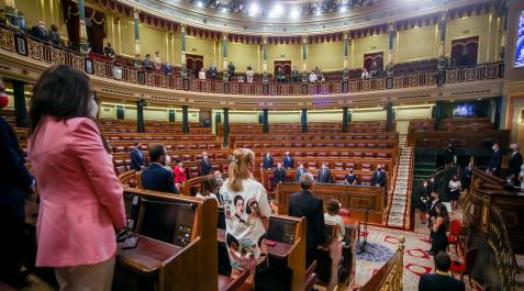 homenaje-victimas-terrorismo-congreso Vista general del acto en recuerdo y homenaje a las víctimas del terrorismo, en el Salón de Sesiones del Congreso de los Diputados celebrado en 2021