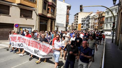 dyna Manifestación contra los despidos que tuvo lugar en Peralta el pasado 18 de junio