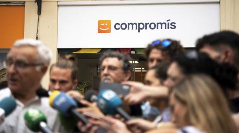 Compromis El alcalde de València, Joan Ribó (Compromís), comparece ante los medios tras la última ejecutiva celebrada este martes