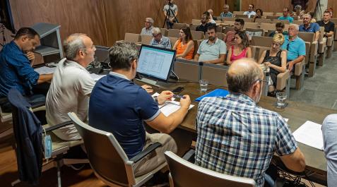 Imagen de la asamblea de la Mancomunidad de Montejurra celebrada este miércoles Imagen de la asamblea de la Mancomunidad de Montejurra celebrada este miércoles