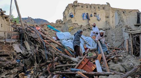 Afectados por el terremoto de Afganistán. Afectados por el terremoto de Afganistán.