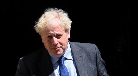 boris-Johnson El primer ministro de Reino Unido, Boris Johnson, saliendo de Downing Street