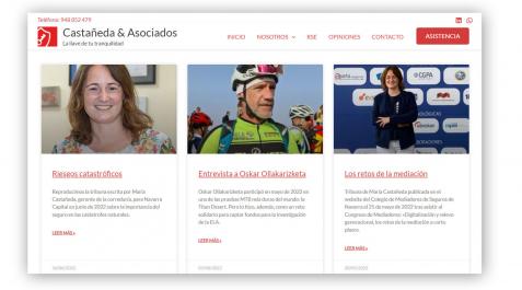 web castañeda y asociados La nueva web presenta un espacio en formato blog con noticias de actualidad