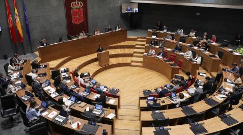 pleno-parlamento Un momento del pleno del Parlamento de Navarra