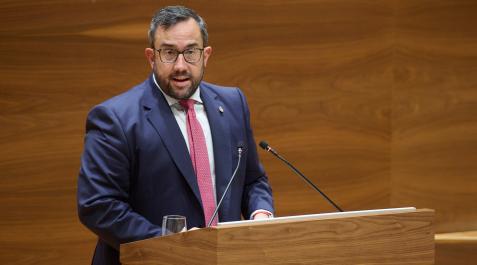 javier-remirez El vicepresidente primero del Gobierno de Navarra, Javier Remírez, en el pleno del Parlamento de Navarra