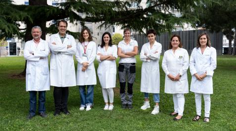 Nanopartículas de proteína vegetal para controlar la diabetes, el sobrepeso y la obesidad Investigadores del Centro de Investigación en Nutrición de la Universidad de Navarra y miembros de la empresa Nucaps que han participado en el proyecto