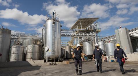 Depósitos de la empresa Oleofat en Tudela Depósitos de la empresa Oleofat en Tudela