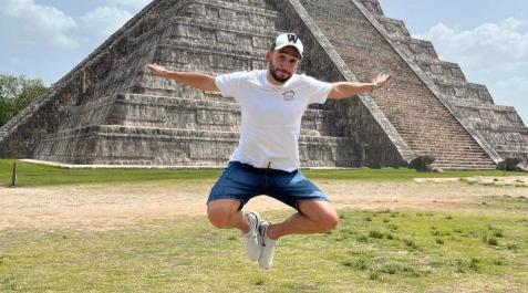 Jon Moncayola Jon Moncayola, la semana pasada, en Chichén Itzá