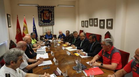 seguridad san fermín Reunión de coordinación para abordar el dispositivo de Seguridad de los Sanfermines 2022