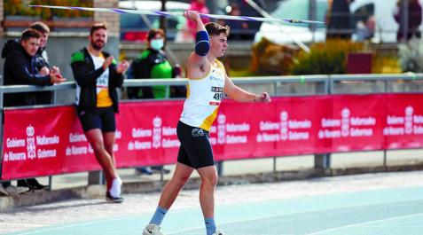 Manu Quijera en Larrabide durante un Campeonato Navarro Manu Quijera en Larrabide durante un Campeonato Navarro