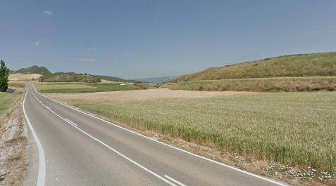 Carretera NA-7410, en el término de Oco Carretera NA-7410, en el término de Oco