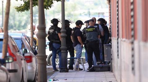 La Guardia Civil, en el lugar de los hechos La Guardia Civil, en el lugar de los hechos