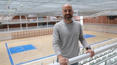 Jordi Juste en Arrosadía, el pabellón donde competirá, por cuarto año consecutivo, con el ENERparking Basket Navarra Jordi Juste en Arrosadía, el pabellón donde competirá, por cuarto año consecutivo, con el ENERparking Basket Navarra